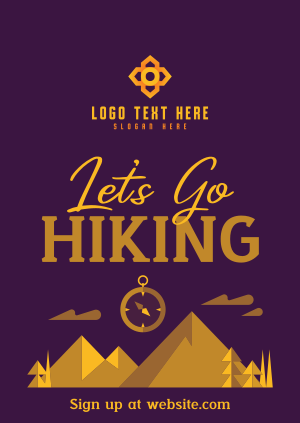 Mountain Hiking Trail Poster Image Preview