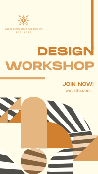 Modern Abstract Design Workshop Facebook story Image Preview