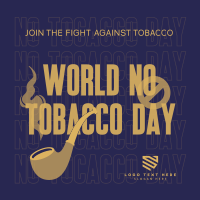 Fight Against Tobacco Linkedin Post Design