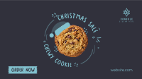 Chewy Cookie for Christmas Facebook Event Cover Design