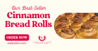 Best-seller Cinnamon Rolls Facebook Ad Design