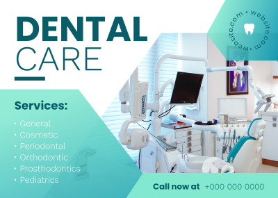 Formal Dental Lab Postcard Image Preview