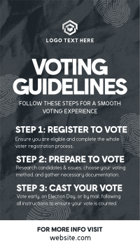 Election Voting Guidelines TikTok Video Design