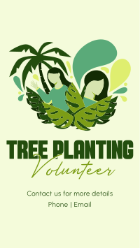 Minimalist Planting Volunteer Instagram story Image Preview