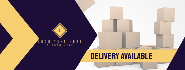 Delivery Box Facebook Cover Design Image Preview