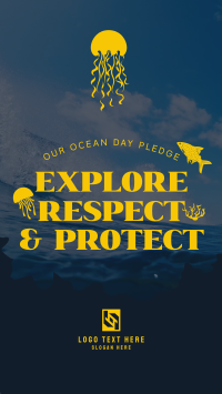 Ocean Day Pledge Facebook story Image Preview