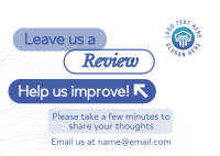 Business Customer Testimonial Postcard Design