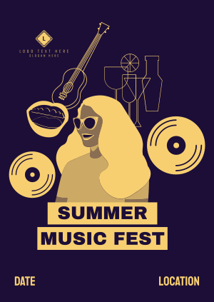 Summer Music Festival Poster Image Preview