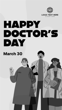 Happy Doctor's Day Facebook Story Design