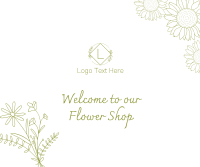Minimalist Flower Shop Facebook post Image Preview