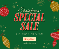Christmas Holiday Shopping Sale Facebook Post Design