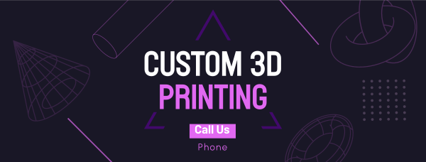 3d Printing Services Facebook Cover Design Image Preview