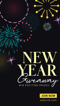 Circle Swirl New Year Giveaway Facebook story Image Preview