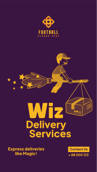 Wiz delivery services Facebook Story Design