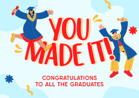 Quirky Graduation Postcard Image Preview