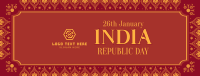 Indian Pattern Facebook cover Image Preview