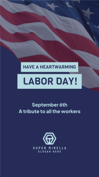 Labor Day Flag Facebook Story Image Preview