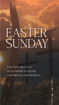 Easter Holy Cross Reminder Instagram Story Design