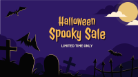 Halloween Sale Facebook Event Cover Design