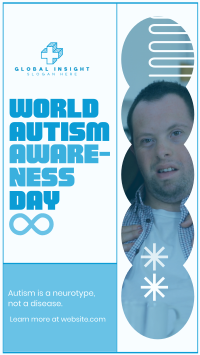 Bold Quirky Autism Day Facebook Story Design