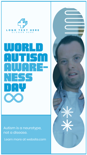 Bold Quirky Autism Day Facebook story Image Preview