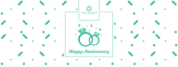 Wedding Anniversary Rings Facebook Cover Design