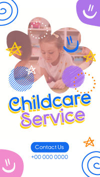 Doodle Childcare Service Instagram story Image Preview