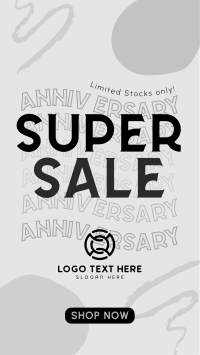 Cheerful Sale on Our Anniversary Instagram Reel Design