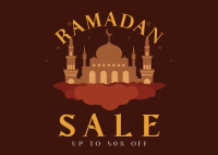 Ramadan Sale Offer Postcard Design