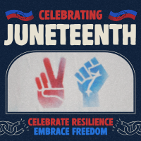 Rustic Juneteenth Greeting Instagram post Image Preview