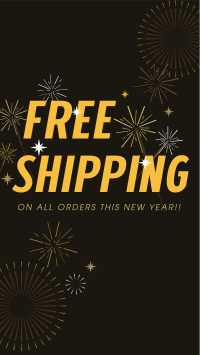 Free Shipping Sparkles TikTok video Image Preview