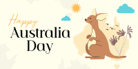 Kangaroo Australia Day Twitter post Image Preview