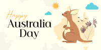 Kangaroo Australia Day Twitter Post Image Preview