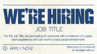 Contemporary We're Hiring Animation Preview