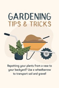 Garden Wheelbarrow Pinterest Pin Image Preview