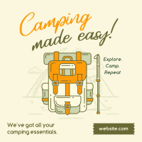 Camping made easy Instagram Post Design