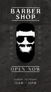 Bearded Barbers Facebook Story Design
