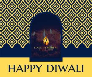 Intricate Diwali Temple Facebook post