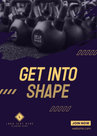 Get Into Shape Poster Design