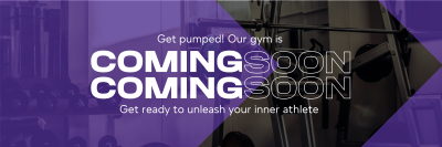 Fitness Gym Opening Soon Twitter header (cover) Image Preview