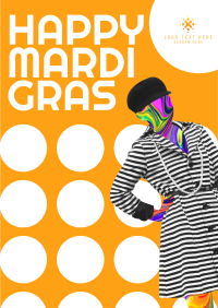 Mardi Gras Circles Flyer Design