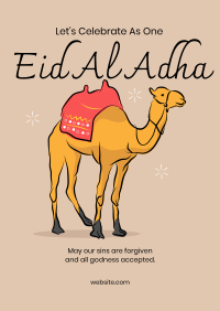Eid Al Adha Camel Poster Image Preview