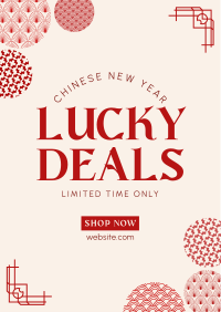 Chinese Lucky Deals Flyer Design