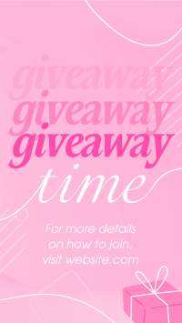 Elegant Giveaway Instagram Story Design