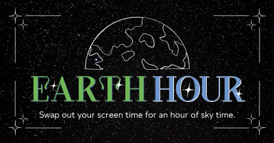 Earth Hour Sky Facebook ad Image Preview