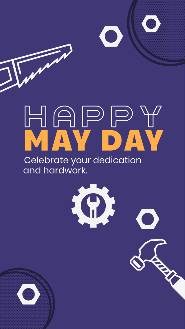 May Day Message Instagram Story Design Image Preview