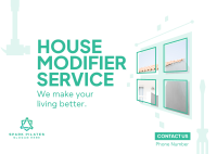 House Modifier Service Postcard Image Preview