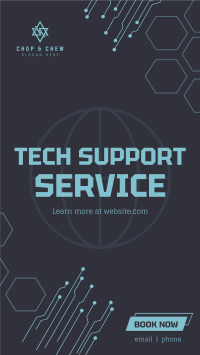 Tech Support Instagram story Image Preview