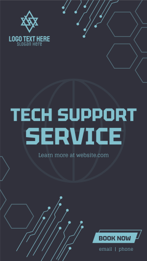 Tech Support Instagram story Image Preview