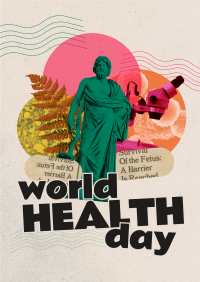 World Health Day Collage Poster Design
